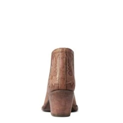 Ariat Ladies Dixon R Toe Naturally Distressed Brown Bootie 10038307 -Ariat Store 10038307 heel