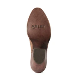 Ariat Ladies Dixon R Toe Naturally Distressed Brown Bootie 10038307 -Ariat Store 10038307 sole