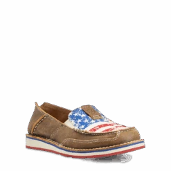 Ariat® Ladies Brown & Distressed Flag Cruiser Shoes 10040359