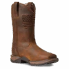 Ariat Ladies Anthem Patriot Waterproof Brown Square Toe Boots 10040369 -Ariat Store 10040369