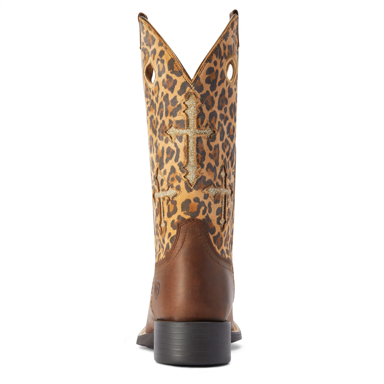 Ariat® Ladies Round Up Crossroads Brown Leopard Western Boots 10042384 5 Ariat® Ladies Round Up Crossroads Brown Leopard Western Boots 10042384 - Image 3