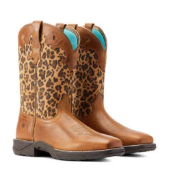 Ariat® Ladies Anthem Savanna Tortuga & Leopard Print Tan Boots 10044410 -Ariat Store 10044410 pair