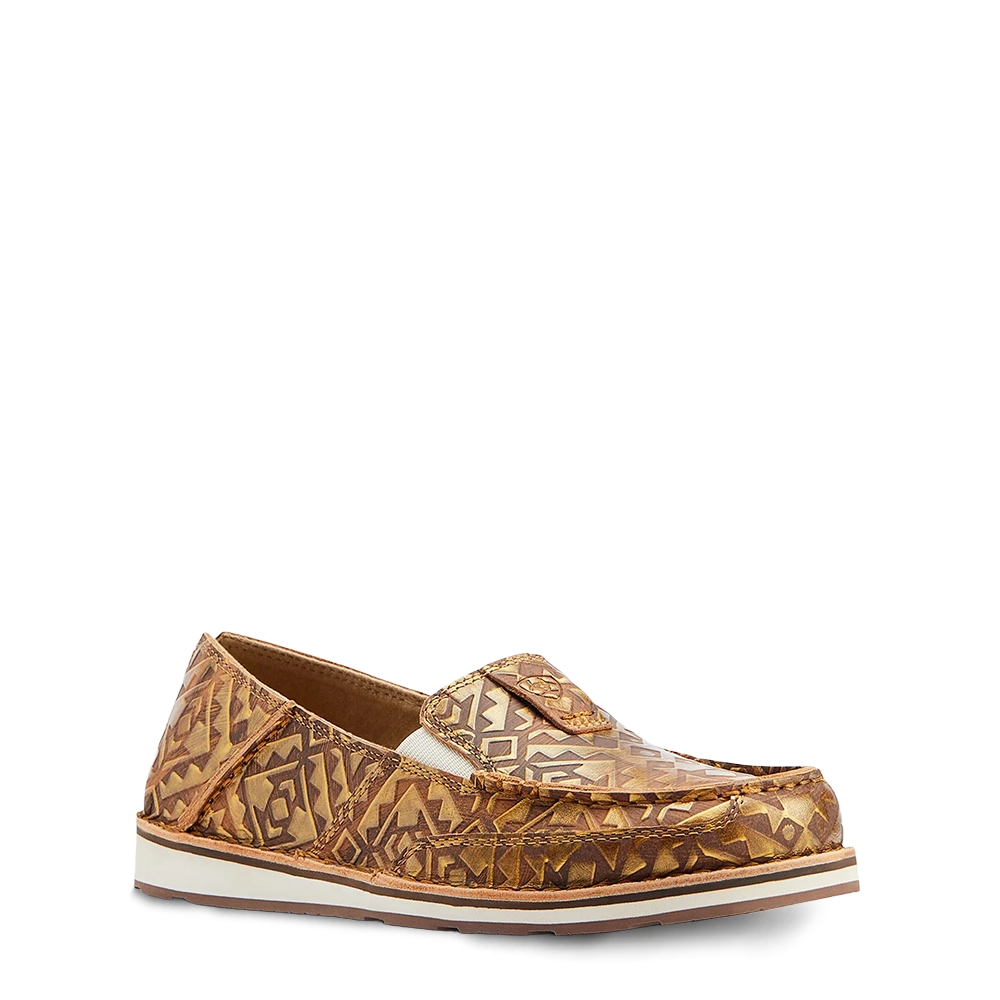 Ariat® Ladies Cruiser Copper Blanket Embossed Slip On Shoes 10044534 3 Ariat® Ladies Cruiser Copper Blanket Embossed Slip On Shoes 10044534