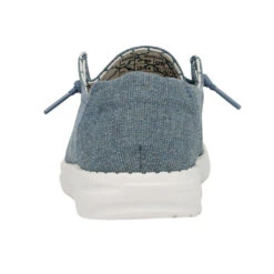 Hey Dude Ladies Wendy Canvas Sparkling Blue Stone Slip On Shoes 121410711 -Ariat Store 121410711 WENDY SPARKLING BLUE STONE LEFT 5