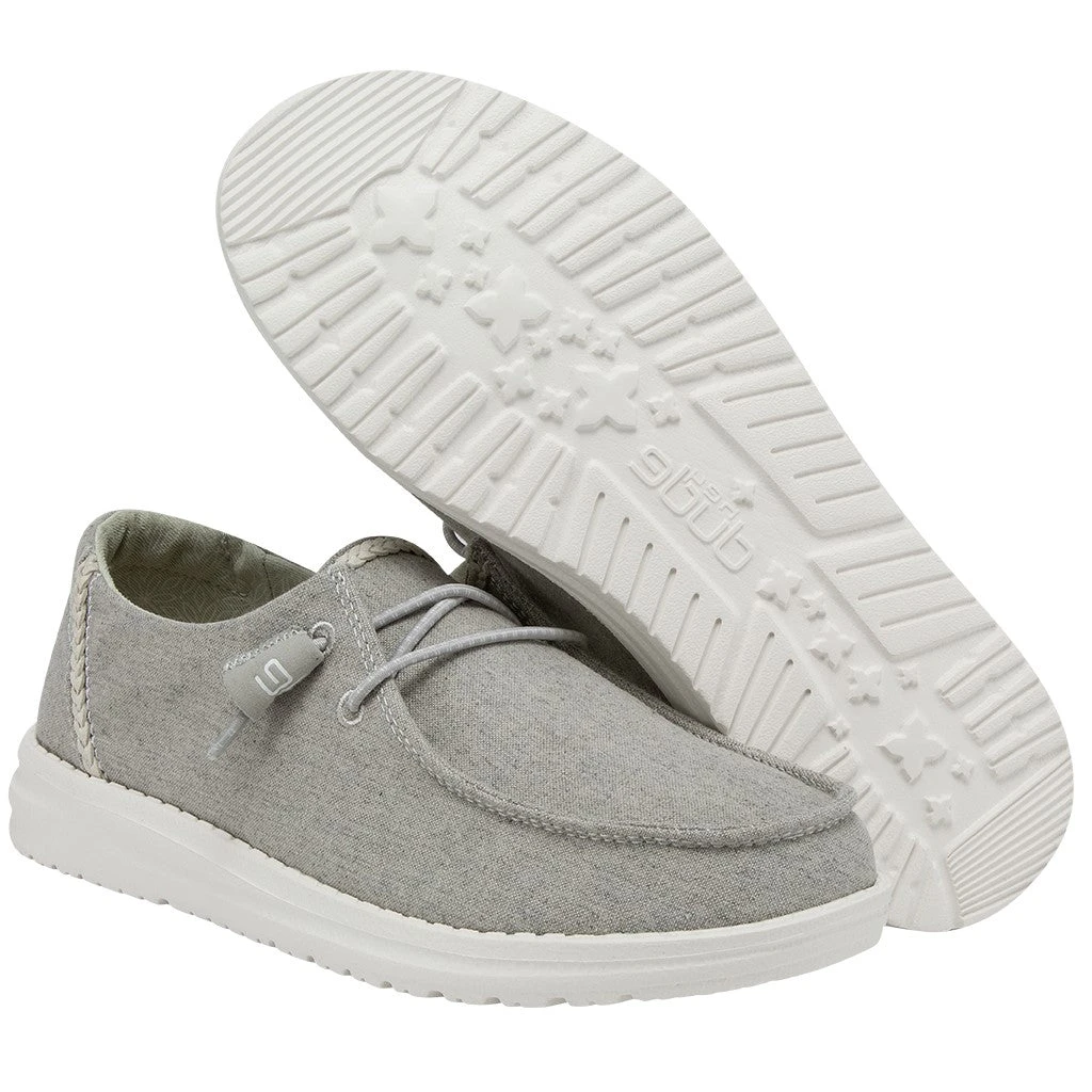 Hey Dude Ladies Wendy Chambray Braid Grey Shoes 121413327 6 Hey Dude Ladies Wendy Chambray Braid Grey Shoes 121413327 - Image 4