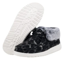 Hey Dude Ladies Britt Abstract Grey Leopard Shoes 121773280 -Ariat Store 121773280 BRITT ABSTRACT GREY LEOPARD 3