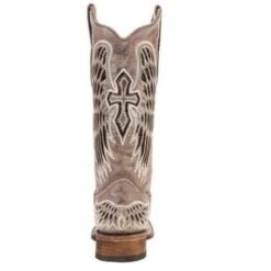 Corral Boots Corral Ladies Brown/Black Wing & Cross Sequence Square Toe Boots A1197 -Ariat Store 12 8c1ab184 6475 4f34 9ce2 8633e33d2f57