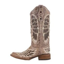 Corral Boots Corral Ladies Brown/Black Wing & Cross Sequence Square Toe Boots A1197 -Ariat Store 12 ea680f42 4ddd 4ca9 bbc7 6b546628d3c5