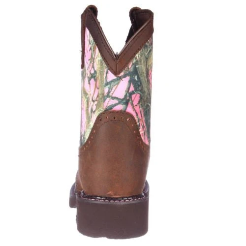 Justin Ladies Gypsy Aged Bark Pink Camo Boots L9610 6 Justin Ladies Gypsy Aged Bark Pink Camo Boots L9610 - Image 4