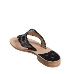 Jack Rogers Ladies Crackled Metallic Gunmetal Flat Sandals 142211JK02 10 Jack Rogers Ladies Crackled Metallic Gunmetal Flat Sandals 142211JK02 -Ariat Store 142211JK02 3