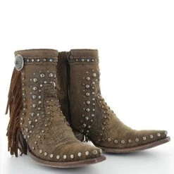 Double D Ranch By Old Gringo Boogie Brown Studs Fringe Boots DDBL022-1 -Ariat Store 1 8f99db38 4402 4e92 ab5c ea7539754a4a