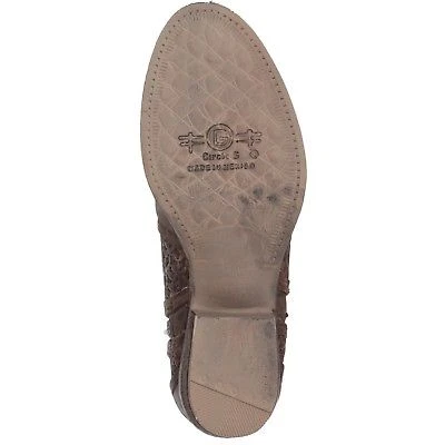 Circle G By Corral Ladies Brown Cutout Shortie Boots Q5019 5 Circle G By Corral Ladies Brown Cutout Shortie Boots Q5019 - Image 3