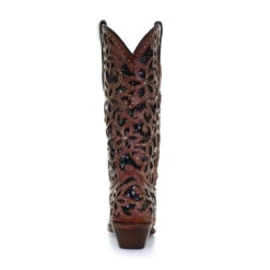 Corral Boots Corral Ladies Tan & Black Inlay, Embroidery & Stud Leather Boots A4083 -Ariat Store 38aada175c6dc5ff9a27996f0e75b36c