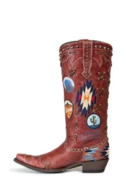 Double D Ranch Ladies Escalante Red Patchwork Biker Boots DDL044-1 -Ariat Store 57 1e85494c 9c0d 46e5 ac5f c388e4a2fb85
