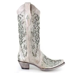 Corral Boots Corral Ladies Martina Green White Glitter Crystals Wedding Boots A3321 -Ariat Store 57 22043494 72b4 45bc 80ae 430f1596d0d4