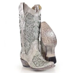 Corral Boots Corral Ladies Martina Green White Glitter Crystals Wedding Boots A3321 -Ariat Store 57 a9127a2b 0ff0 4f91 8b2a 0c5432b25d84