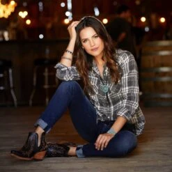 Ariat® Ladies Dixon Brooklyn Black Western Ankle Boots 10029653 -Ariat Store 57 c27d7970 48a8 418c ab85 6aa0b2493cc3