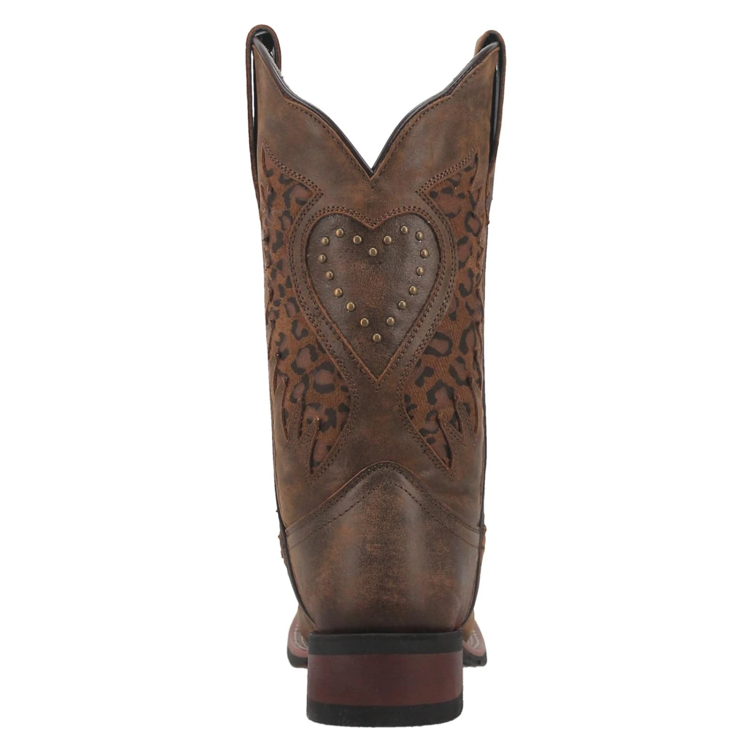 Laredo® Ladies Emmylou Leopard Print Inlay Brown Western Boots 5889 6 Laredo® Ladies Emmylou Leopard Print Inlay Brown Western Boots 5889 - Image 4