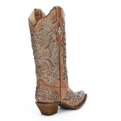 Corral Boots Corral Ladies Josefina Brown Glitter Inlay Boots A3352 -Ariat Store A3352 3