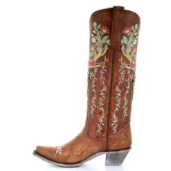 Corral Boots Corral Ladies Juliet Tan Deer Skull Floral Embroidery Boots A3620 12 Corral Boots Corral Ladies Juliet Tan Deer Skull Floral Embroidery Boots A3620 -Ariat Store A3620 5