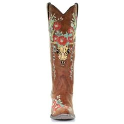 Corral Boots Corral Ladies Juliet Tan Deer Skull Floral Embroidery Boots A3620 13 Corral Boots Corral Ladies Juliet Tan Deer Skull Floral Embroidery Boots A3620 -Ariat Store A3620 6