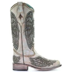Corral Boots Corral Ladies Turquoise Cross & Wings Overlay & Studs Boots A3743 11 Corral Boots Corral Ladies Turquoise Cross & Wings Overlay & Studs Boots A3743 -Ariat Store A3743 2
