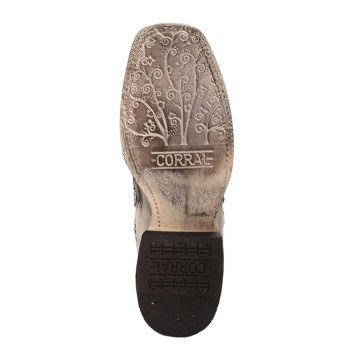 Corral Boots Corral Ladies Turquoise Cross & Wings Overlay & Studs Boots A3743 5 Corral Boots Corral Ladies Turquoise Cross & Wings Overlay & Studs Boots A3743 - Image 3