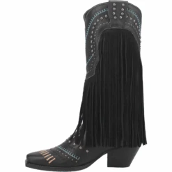 Dingo® Ladies Black Gypsy Fringe Boot DI737-BK -Ariat Store DI737 BK 23