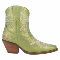 Dingo Ladies Primrose Metallic Green Snip Toe Boots DI748-MNT -Ariat Store DI748 MNTa