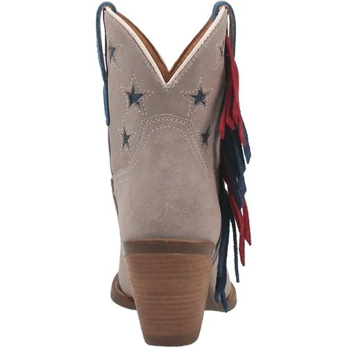 Dingo® Ladies Grey Glory Fringe Bootie DI767-GY 8 Dingo® Ladies Grey Glory Fringe Bootie DI767-GY - Image 6