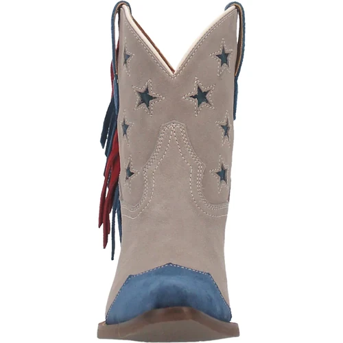 Dingo® Ladies Grey Glory Fringe Bootie DI767-GY 7 Dingo® Ladies Grey Glory Fringe Bootie DI767-GY - Image 5