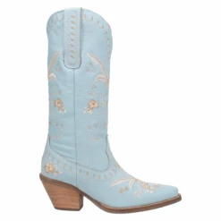 Dingo Ladies Full Bloom Blue Almond Round Toe Boots DI939-BLOOM -Ariat Store DI939b