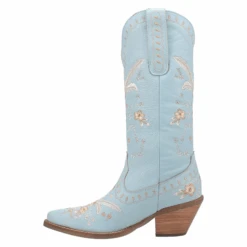 Dingo Ladies Full Bloom Blue Almond Round Toe Boots DI939-BLOOM -Ariat Store DI939c