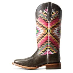 Ariat Ladies Eye Dazzler Aztec & Iron Grey Fonda Boots 10029709 9 Ariat Ladies Eye Dazzler Aztec & Iron Grey Fonda Boots 10029709 -Ariat Store F19 WMS WEST Couto 10029709 side