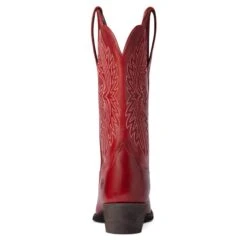 Ariat Ladies Heritage R Toe Rosy Red StretchFit Western Boots 10038433 12 Ariat Ladies Heritage R Toe Rosy Red StretchFit Western Boots 10038433 -Ariat Store F21 WMS WEST 10038433 heel