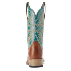 Ariat® Ladies Odessa Almond Roca & Metallic Turqueza Boots 10042387 -Ariat Store F22 WMS WEST 10042387 heel