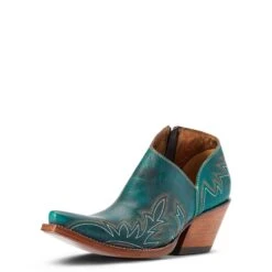 Ariat® Ladies Jolene Turkos Side Zip Western Booties 10042425 12 Ariat® Ladies Jolene Turkos Side Zip Western Booties 10042425 -Ariat Store F22 WMS WEST 10042425 3 4 front