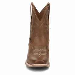 Justin® Ladies Chellie Tan Leather Western Square Toe Booties GY9510 -Ariat Store GY9510 2