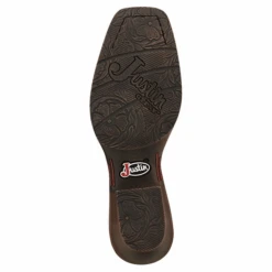 Justin® Ladies Chellie Tan Leather Western Square Toe Booties GY9510 -Ariat Store GY9510 4