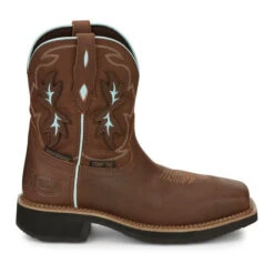 Justin Ladies Chisel Waterproof Nano Composite Toe Work Boots GY9960 -Ariat Store GY9960 617x563 Profile