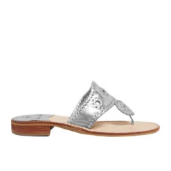 Jack Roger Ladies Slip On Silver Sandals 1219SN0001040-SLVR -Ariat Store JR JacksFlatSandalSilverSlvr B WhiteBackgroundcopy 500x 1
