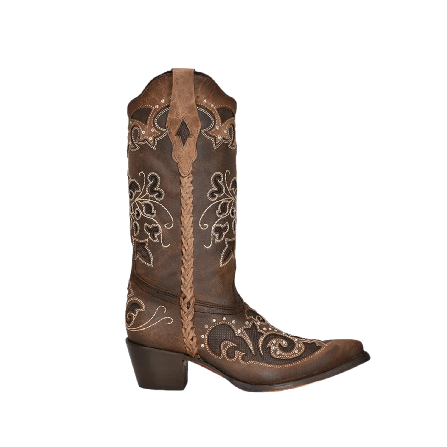 Corral Boots Corral® Ladies Inlay & Crystal Embroidery Woven Pointed Toe Boots C3933 4 Corral Boots Corral® Ladies Inlay & Crystal Embroidery Woven Pointed Toe Boots C3933 - Image 2