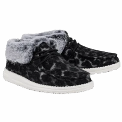 Hey Dude Ladies Britt Abstract Grey Leopard Shoes 121773280