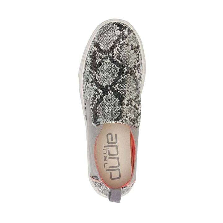 Hey Dude Ladies Peyton Snake Grey Shoes 121793172 4 Hey Dude Ladies Peyton Snake Grey Shoes 121793172 - Image 2