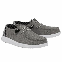 Hey Dude Ladies Wendy Chambray Onyx Shoes 121414203