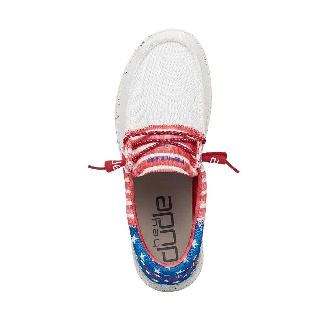 Hey Dude® Ladies Wendy Sox Tri America Slip On Shoes 122342143 4 Hey Dude® Ladies Wendy Sox Tri America Slip On Shoes 122342143 - Image 2