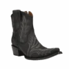 Circle G By Corral Ladies Black Embroidery & Zipper Ankle Boots L5701