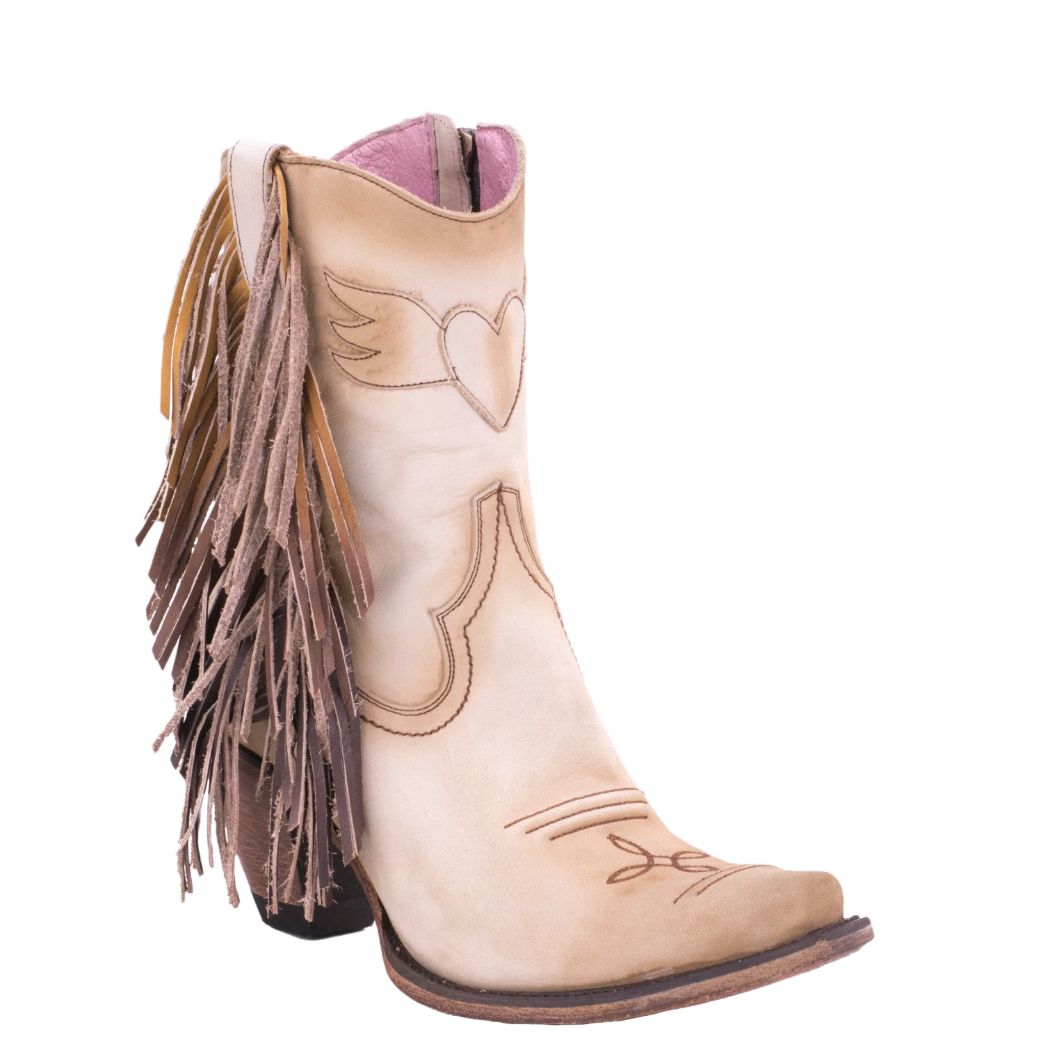 Junk Gypsy Ladies Spirit Animal Bone Suede Fringe Ankle Boot JG0040C 3 Junk Gypsy Ladies Spirit Animal Bone Suede Fringe Ankle Boot JG0040C