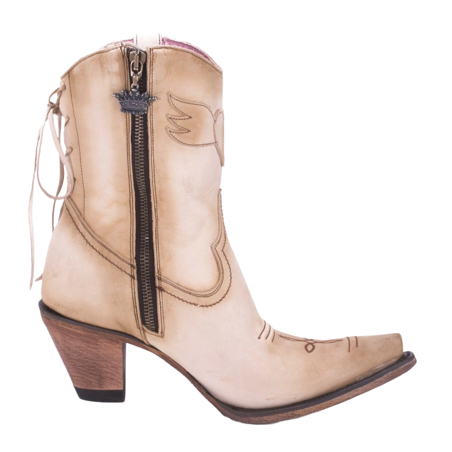 Junk Gypsy Ladies Spirit Animal Bone Suede Fringe Ankle Boot JG0040C 4 Junk Gypsy Ladies Spirit Animal Bone Suede Fringe Ankle Boot JG0040C - Image 2