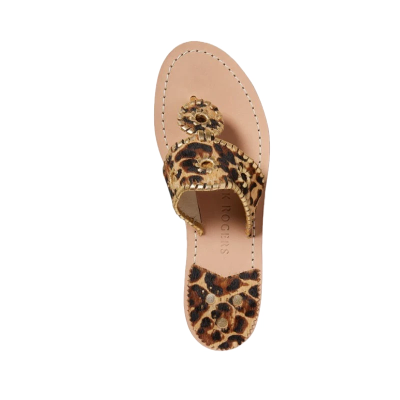 Jack Rogers Ladies Haircalf Leopard Flat Sandals 141211JK01 4 Jack Rogers Ladies Haircalf Leopard Flat Sandals 141211JK01 - Image 2